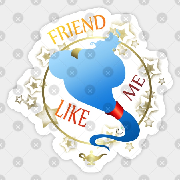 Friend Like Me Sticker by AudreyWagnerArt